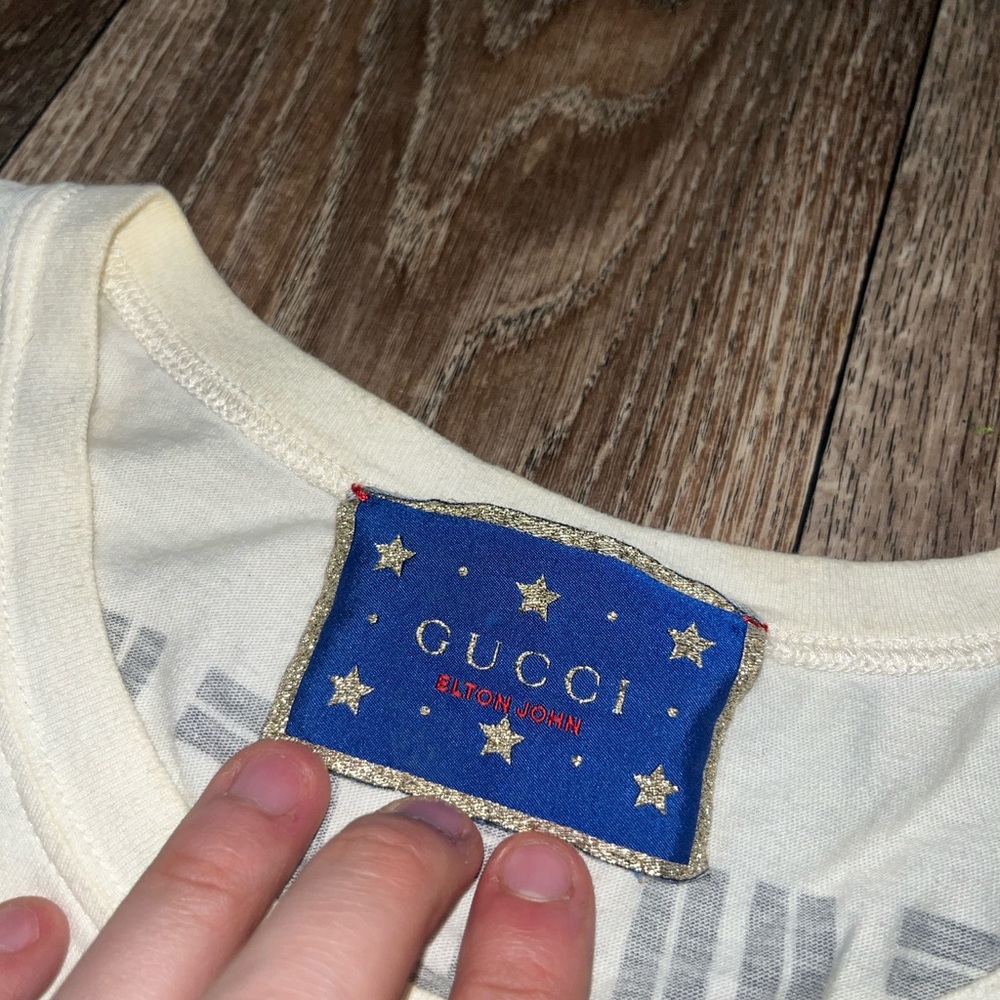 2018 Gucci Elton John Graphic Print T-Shirt - Picture 4 of 9